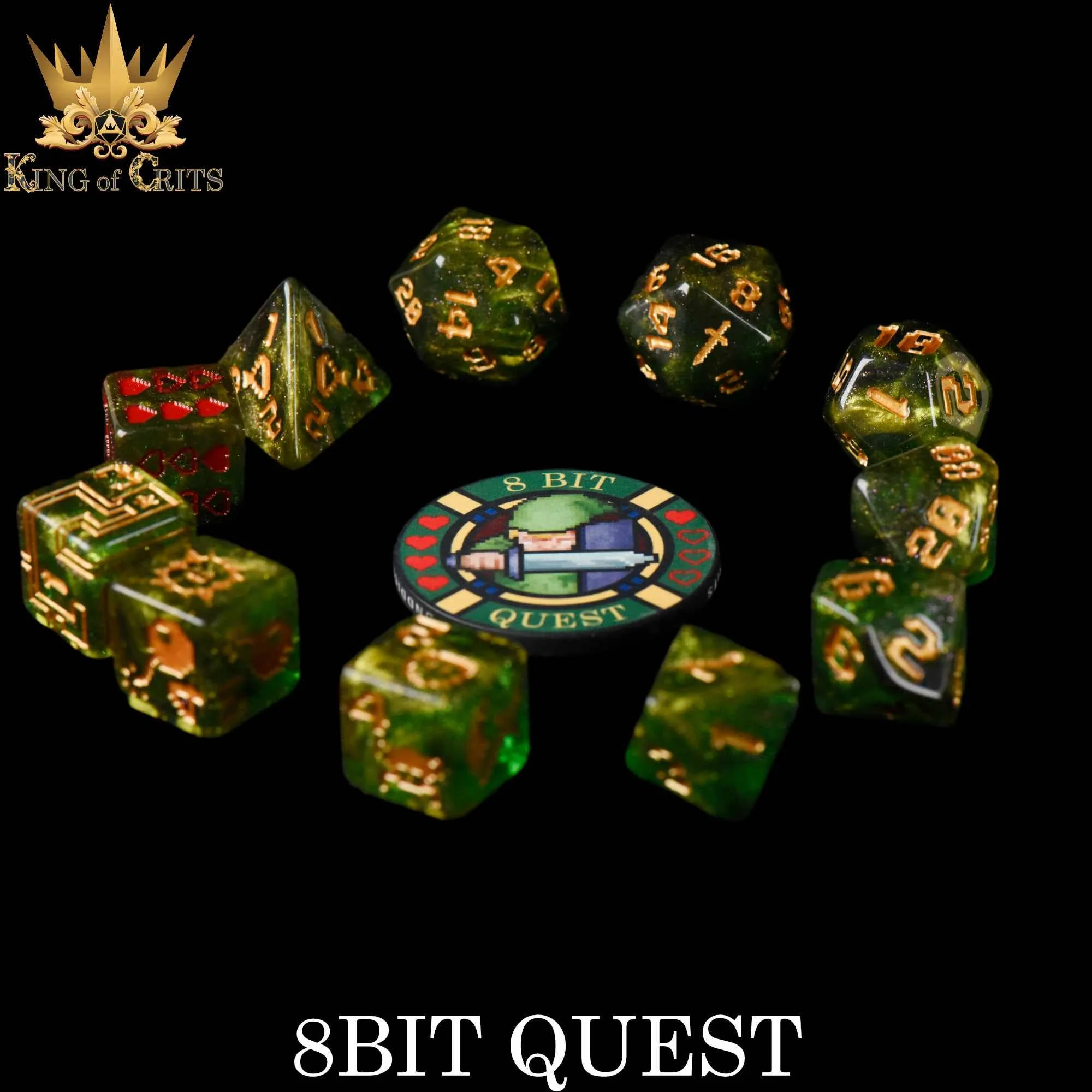 8BIT Quest - 11 Dice Set - Image 3