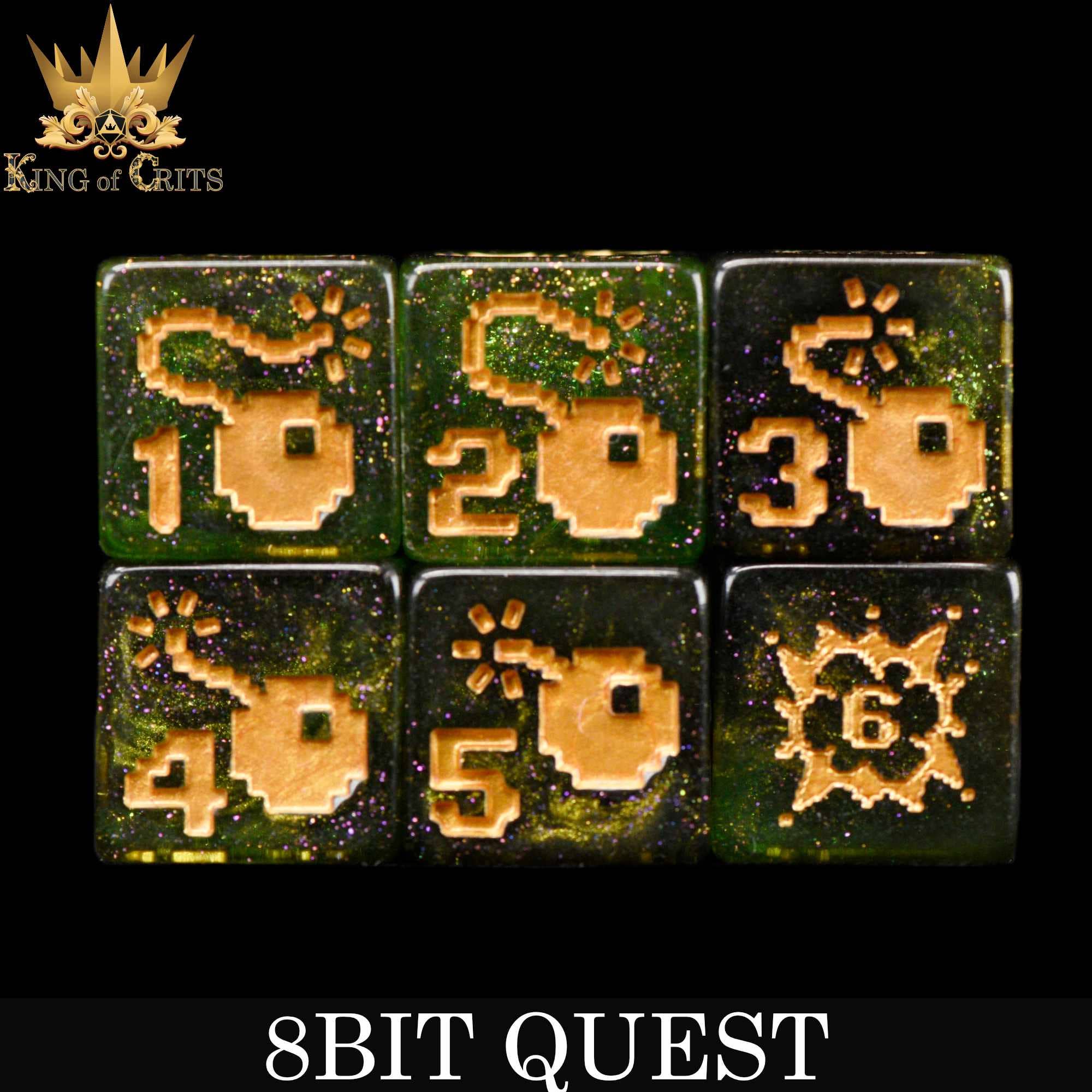 8BIT Quest - 11 Dice Set - Image 5