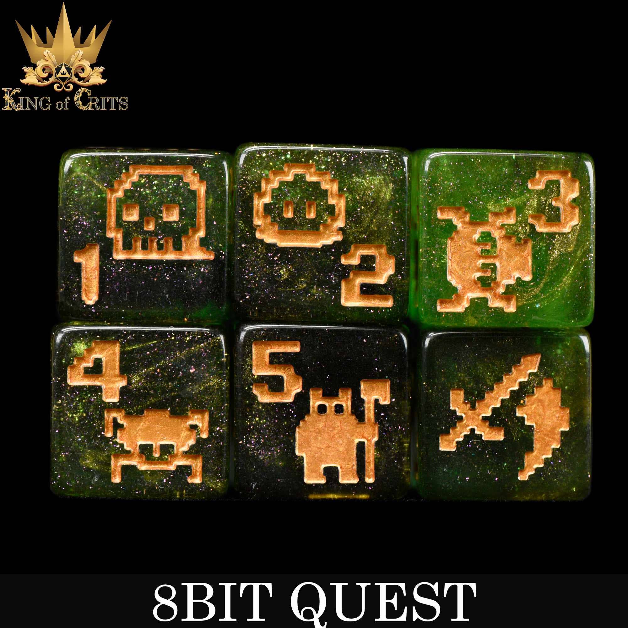 8BIT Quest - 11 Dice Set - Image 6