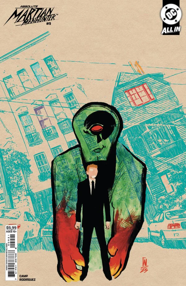 ABSOLUTE MARTIAN MANHUNTER #9 CVR B WERTHER DELL EDERA CARD STOCK VAR