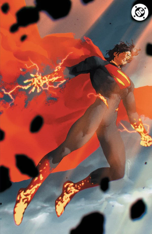 ABSOLUTE SUPERMAN #10 CVR E INC 1:50 GERALD PAREL VIRGIN CARD STOCK VAR