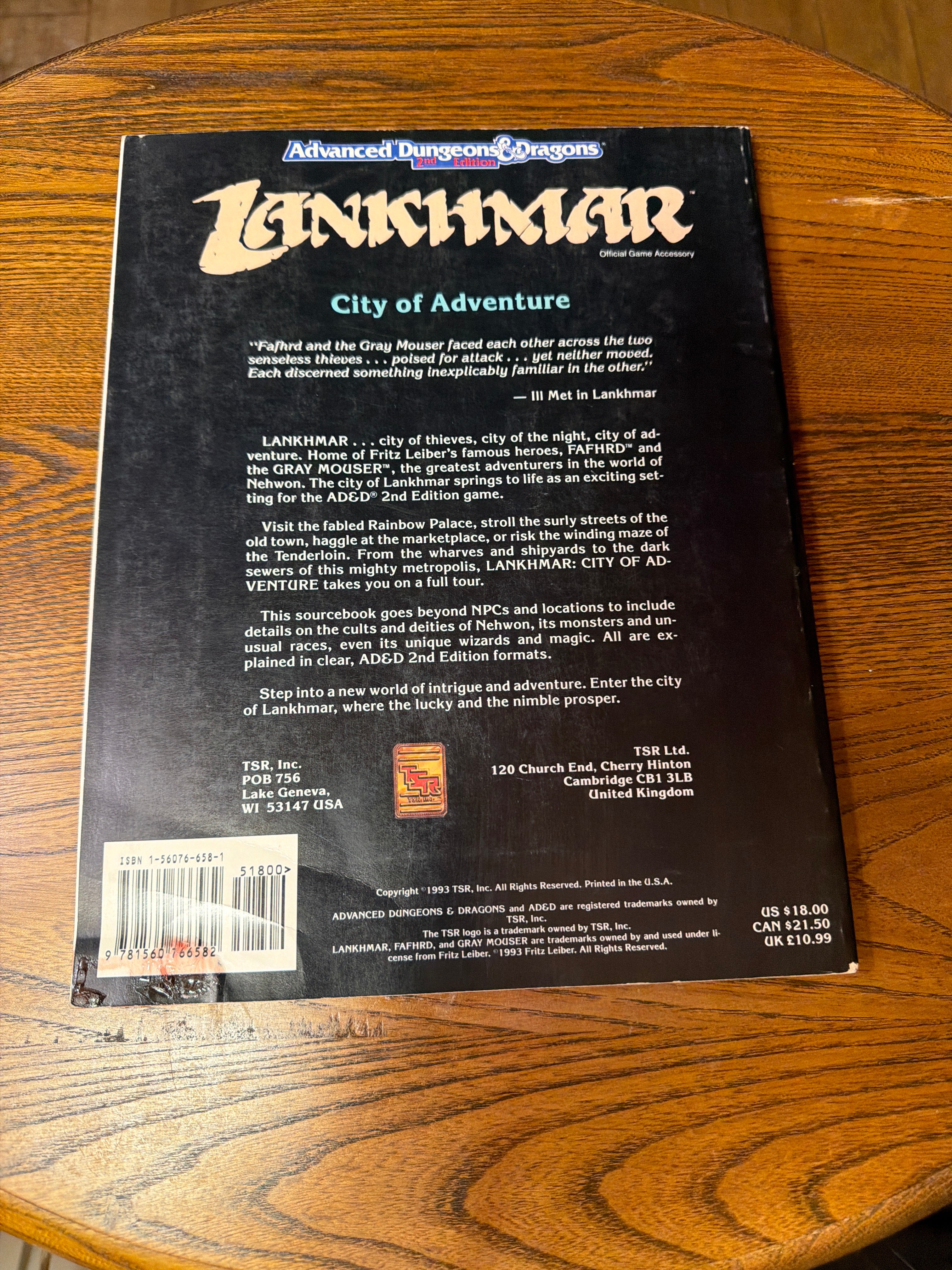 Advanced Dungeons & Dragons : Lankhmar City of Adventure 2137 - Image 2