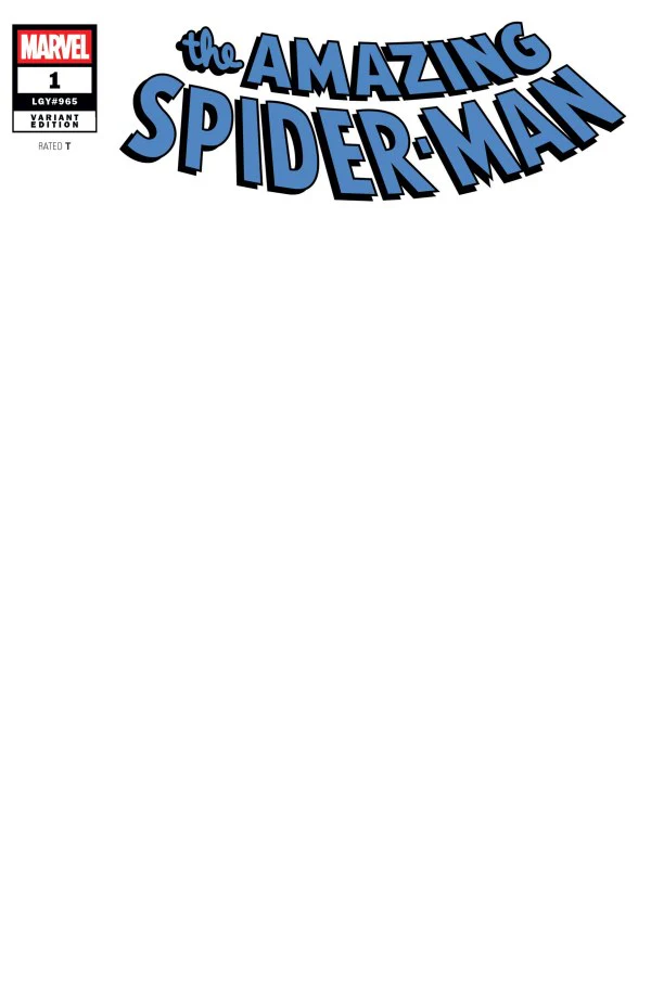 AMAZING SPIDER-MAN #1 (2025) BLANK COVER VARIANT