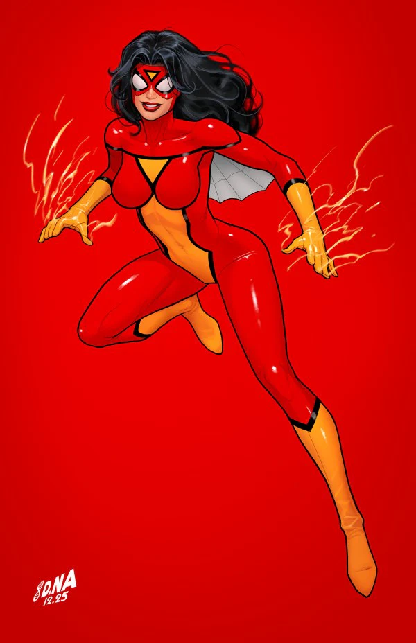 AMAZING SPIDER-MAN #22 (2026) DAVID NAKAYAMA COLOR BLOCK RED VIRGIN INC 1:50 VARIANT
