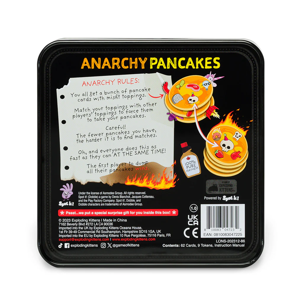 Anarchy Pancakes - Tin Edition (Exploding Kittens Card Game) - Image 2