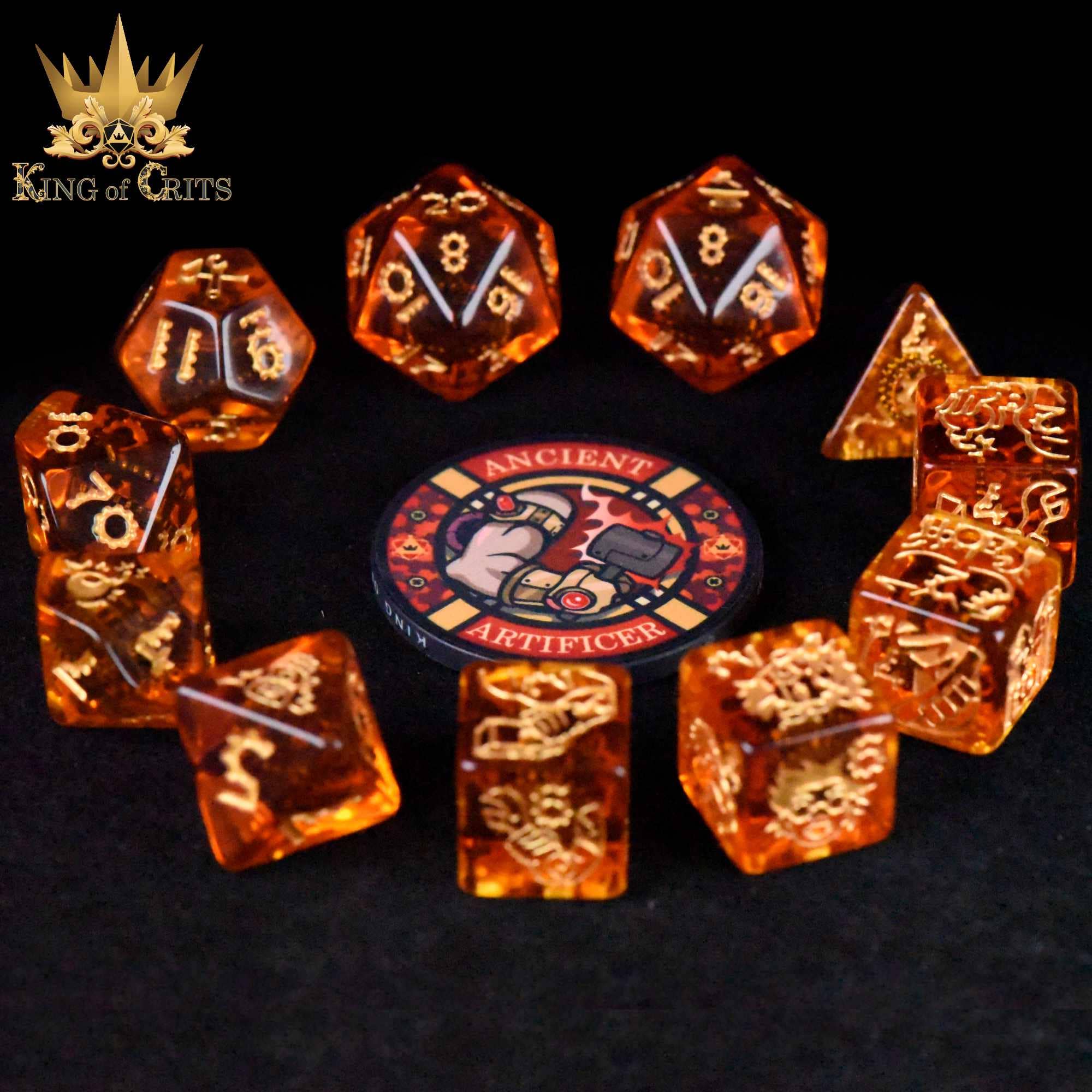 Ancient Artificer - 11 Dice Set - Image 4