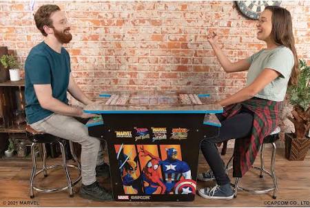 Arcade1Up Marvel vs. Capcom Head-to-Head Gaming Table LOCAL PICK-UP ONLY!!! (W/2 STOOLS/ Fully Assembled!!!) - Image 2