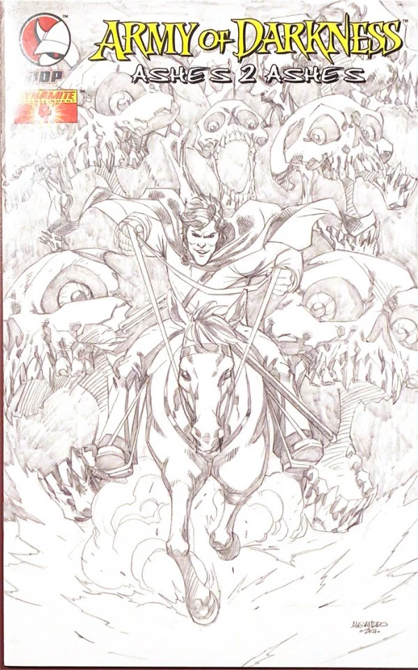 Army of Darkness: Ashes 2 Ashes #4 Incentive 1 Ale Garza Sketch Cover