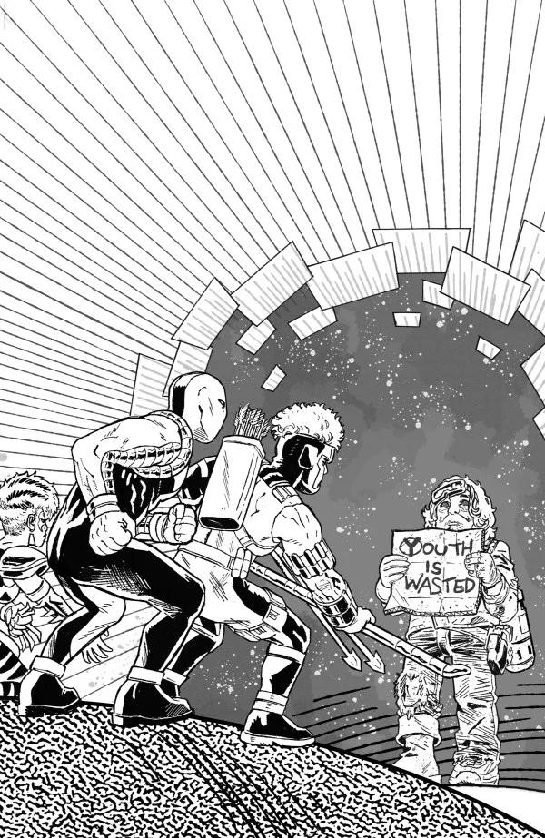 ASSORTED CRISIS EVENTS #6 CVR D ERIC ZAWADZKI YOUNGBLOOD TEAM UP B&W VIRGIN VAR (MR)