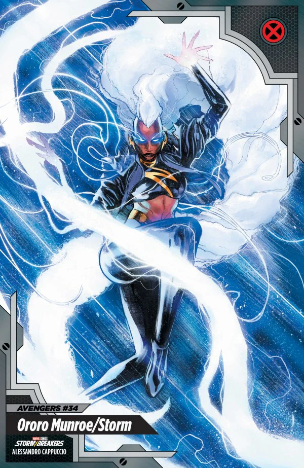 AVENGERS #34 (2026) ALESSANDRO CAPPUCCIO X-MEN TRADING CARD VARIANT