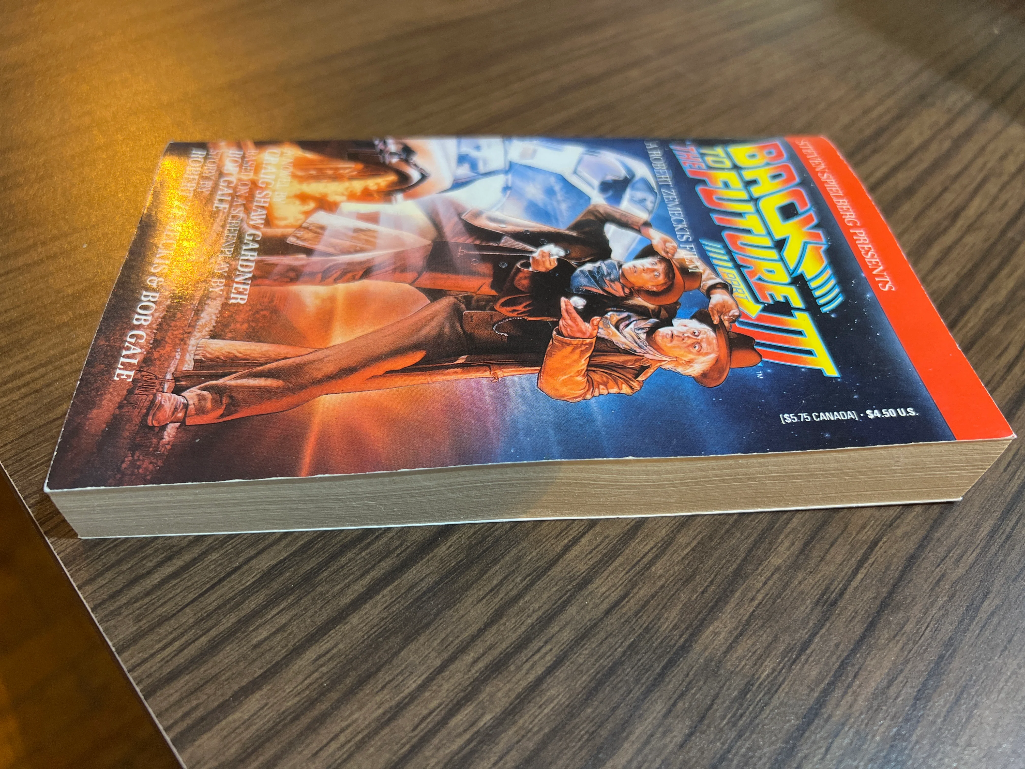 Back to the Future III : Paperback Novelization Craig Shaw Gardner Unread - Image 3