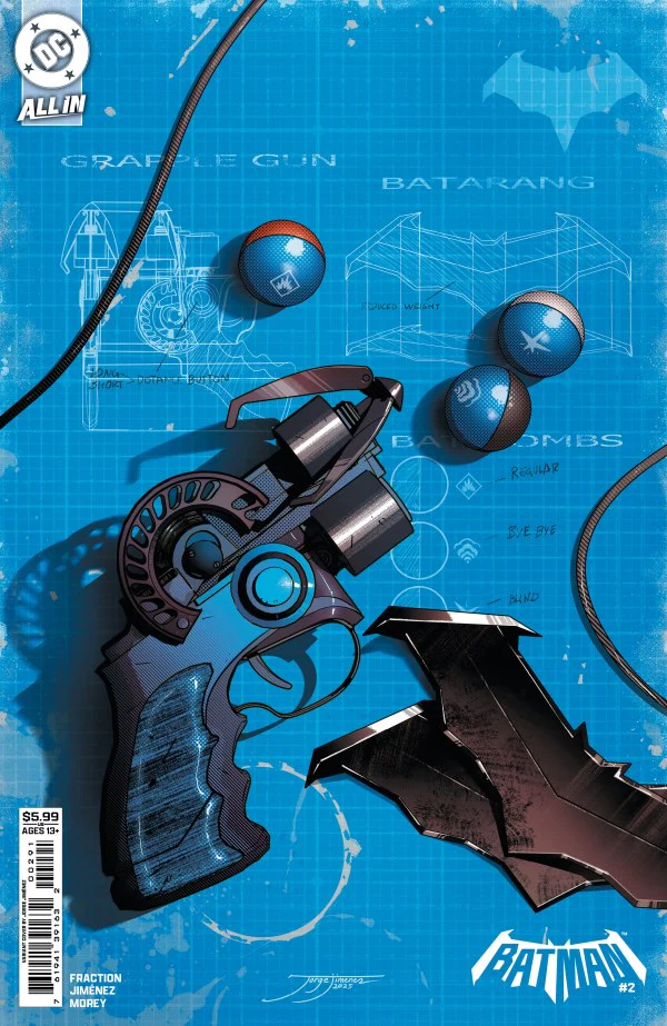 BATMAN #2 (2025) CVR F JORGE JIMENEZ BAT-GADGET CARD STOCK VAR