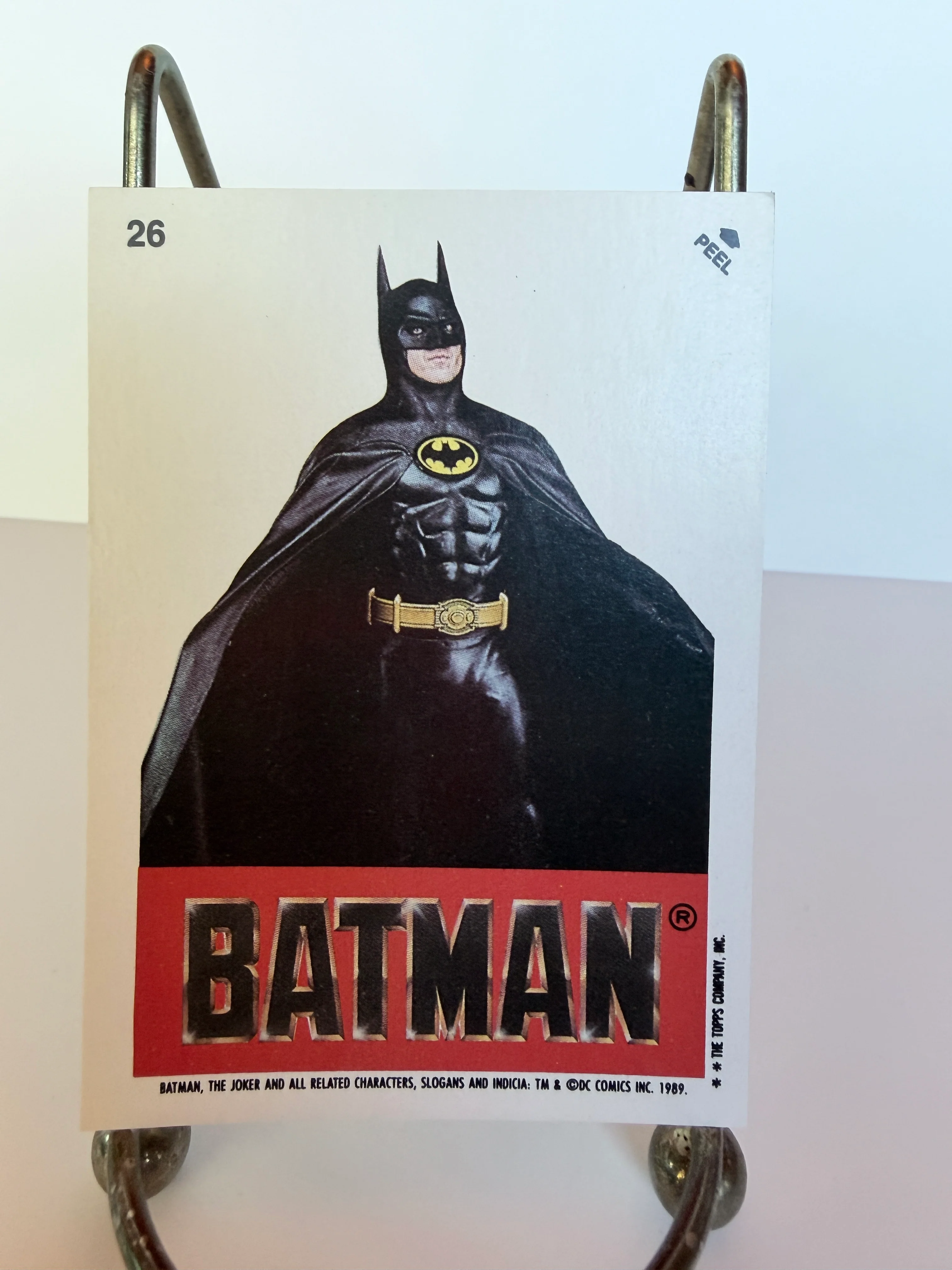 Batman Movie Cards (1989 Topps) #26 Sticker