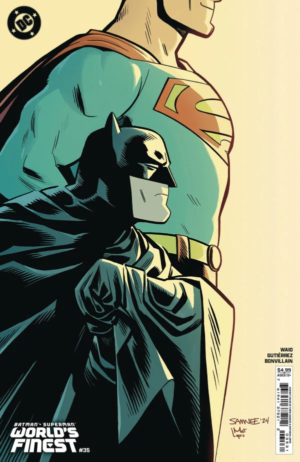 BATMAN SUPERMAN WORLDS FINEST #35 CVR C CHRIS SAMNEE CARD STOCK VAR