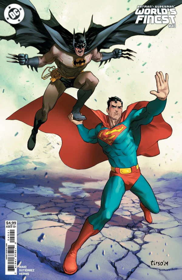 BATMAN SUPERMAN WORLDS FINEST #40 CVR B TIRSO CONS CARD STOCK VAR