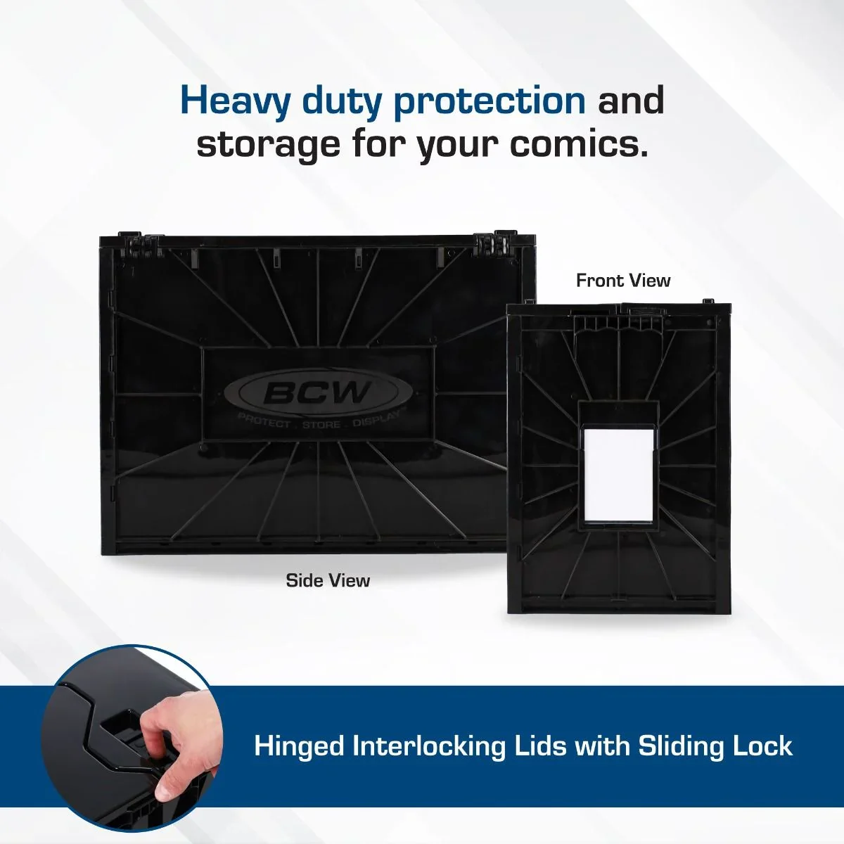BCW : Short Comic Book Bin/Box - Black (***Local Pick Up Only) - Image 3