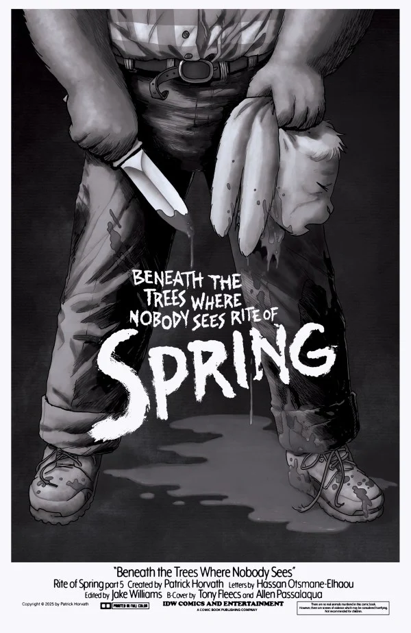 Beneath the Trees Where Nobody Sees: Rite of Spring #5 Variant RI (25) (Fleecs B&W)