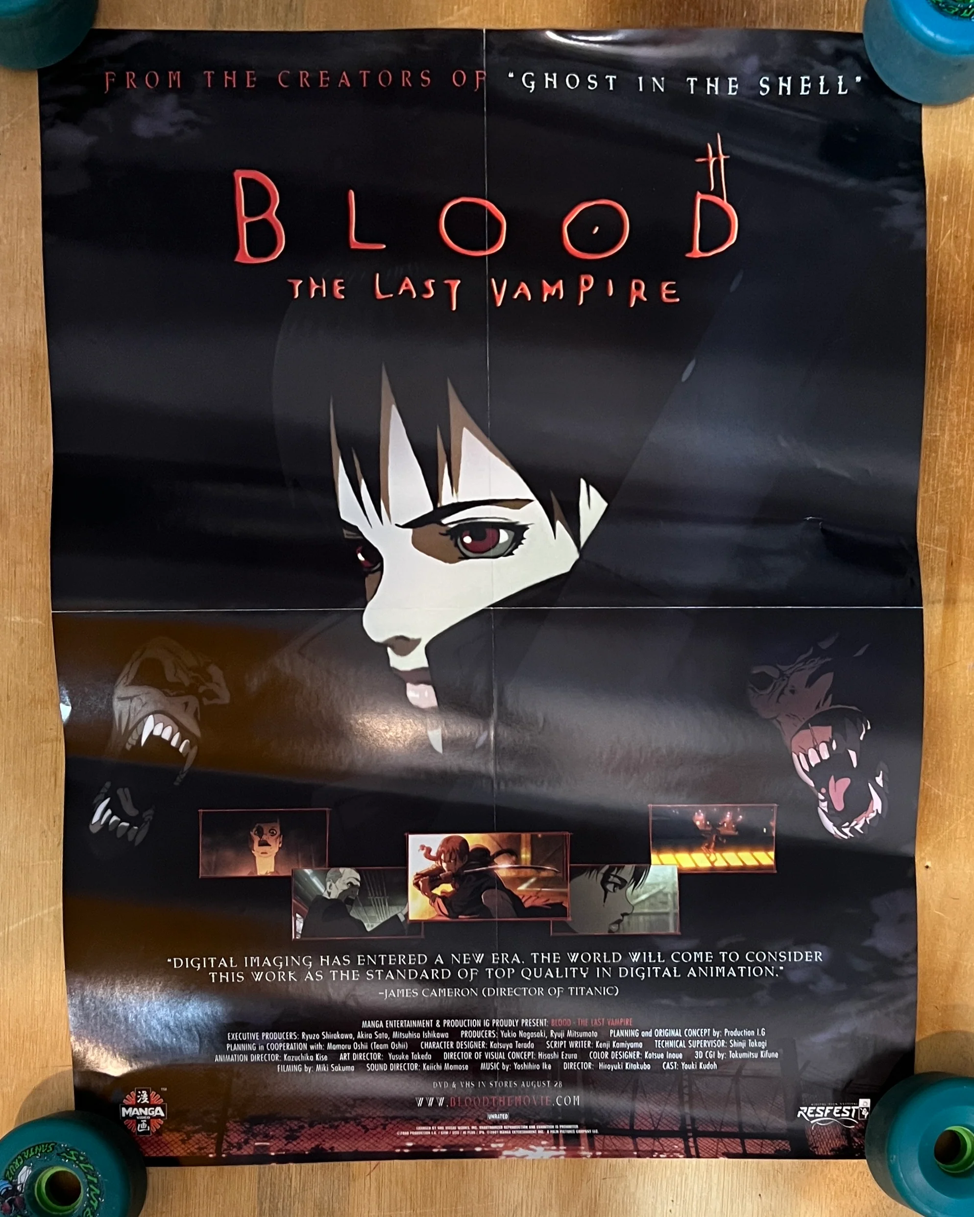 Blood the Last Vampire (Anime)  : Video Store Poster (folded)