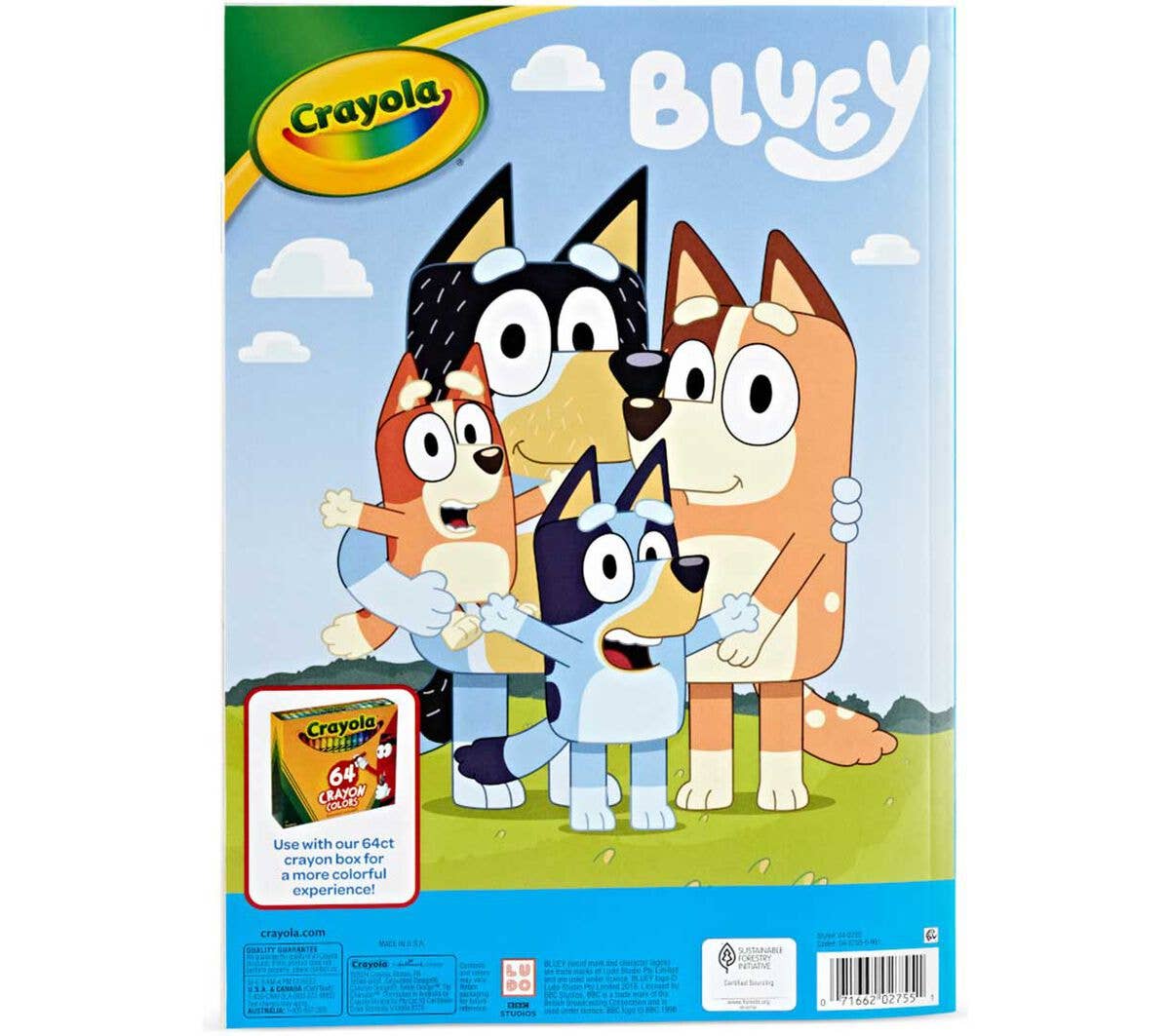 Bluey Crayola 96 Page Coloring Book with Sticker Sheet - Image 6