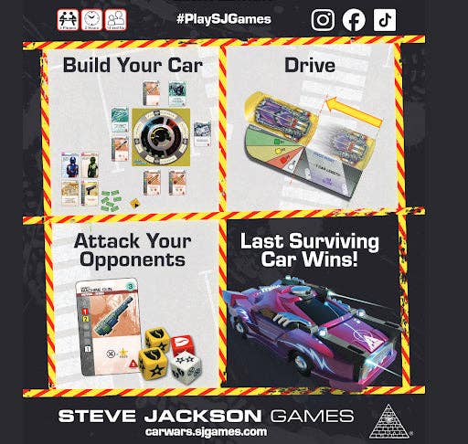 Car Wars Two-Player Starter Set Orange/Purple (Board Game) - Image 3