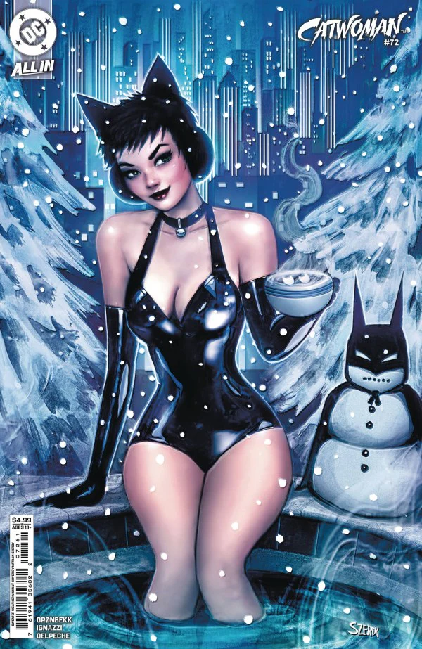 CATWOMAN #72 (2025) CVR D NATHAN SZERDY SWEATER WEATHER CARD STOCK VAR