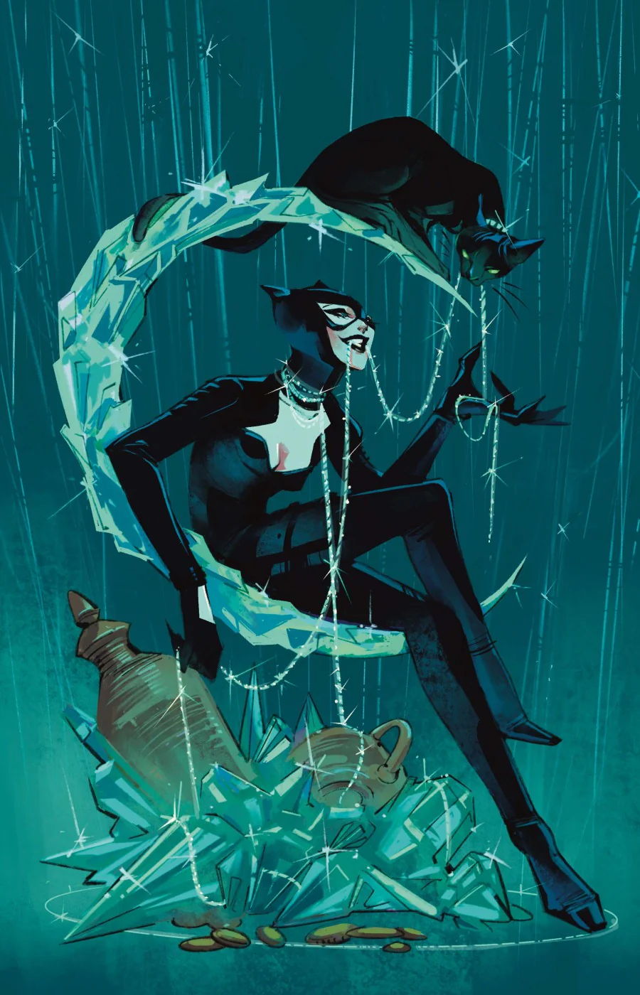 CATWOMAN #82 (2025) CVR D SARAH BASLAIM CARD STOCK VAR