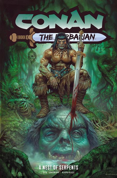 CONAN: VOL 06 A NEST OF SERPENTS (DIRECT MARKET EDITION GREG STAPLES) CVR (MR) TP