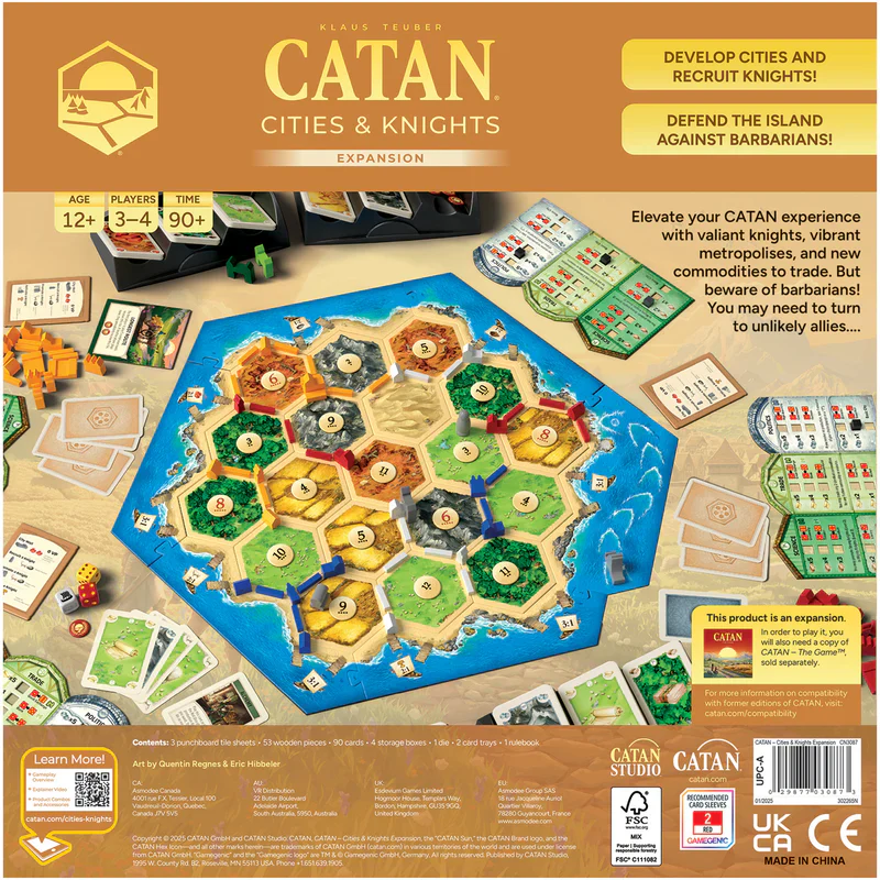 CATAN® – Cities & Knights Expansion (6th Edition) Board Game - Image 2