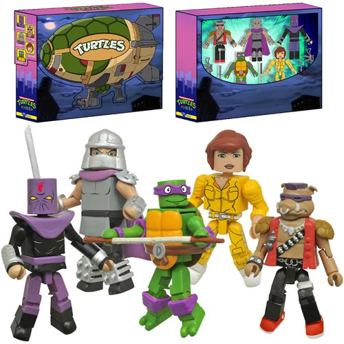 Teenage Mutant Ninja Turtles MINIMATES Turtle Blimp Deluxe Box Set Toy - Image 5