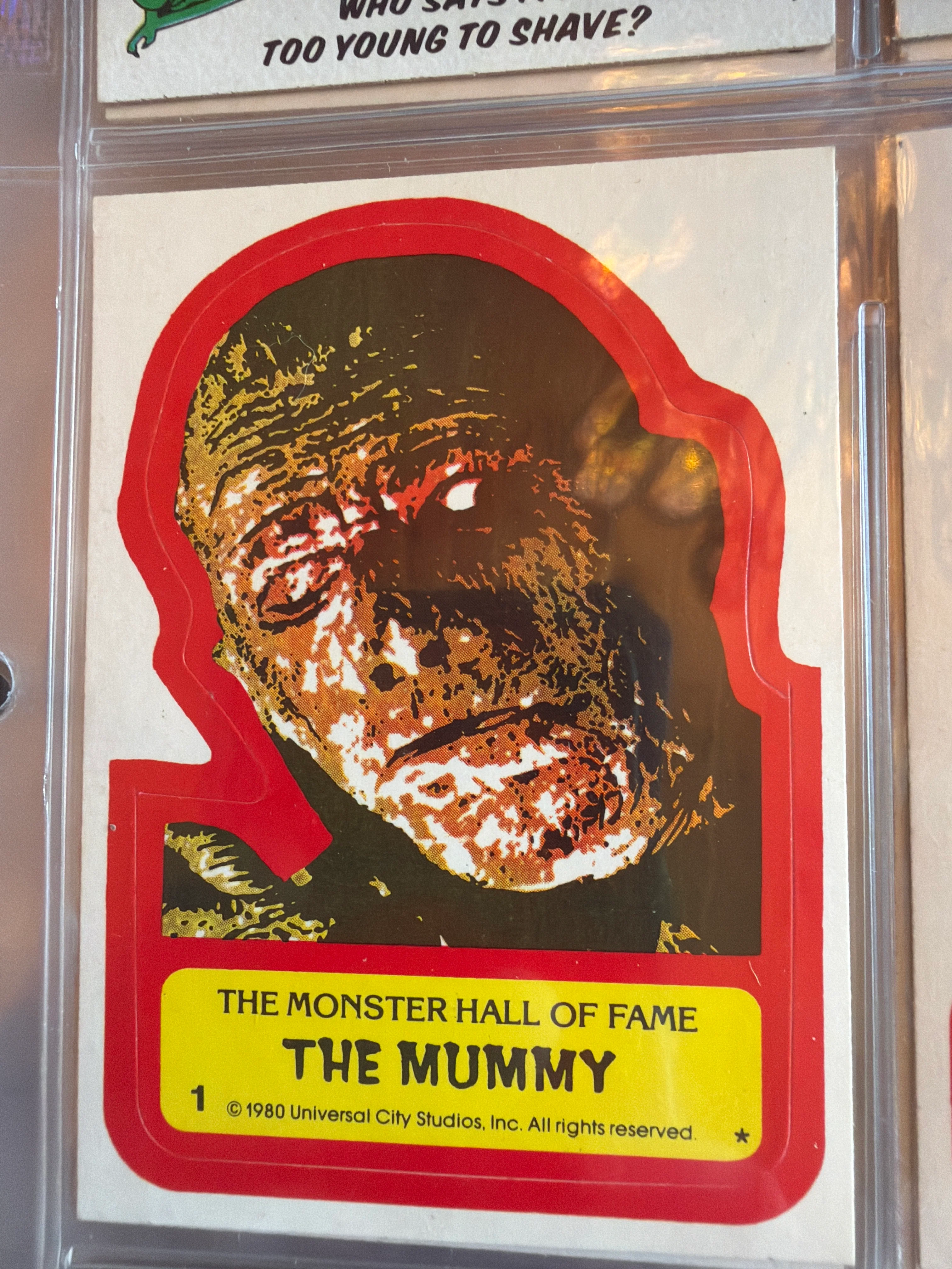 Creature Feature (1980 Topps Trading Card Series) STICKER #1