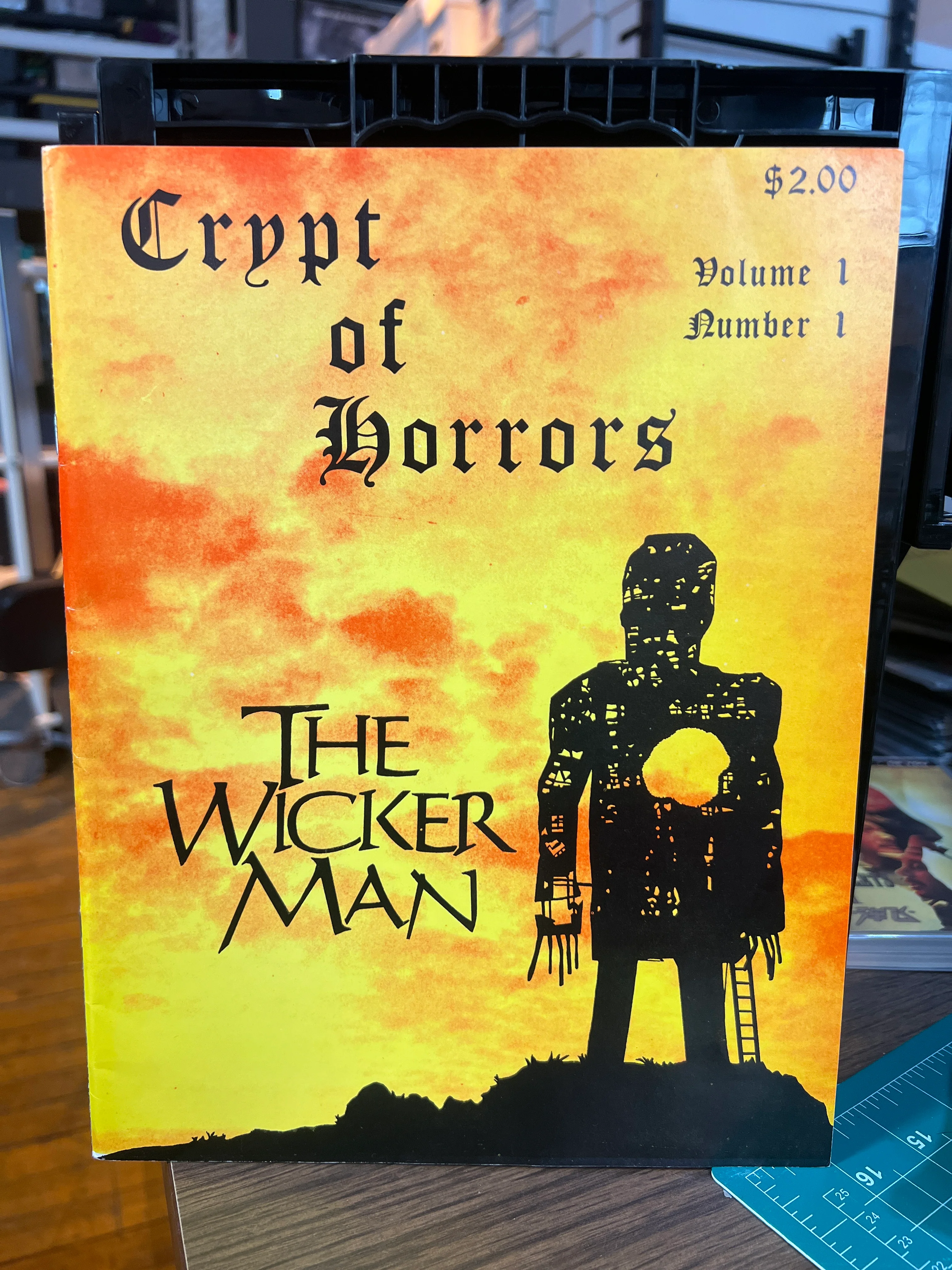 Crypt of Horrors (1977 Fanzine) #1 Volume 1 (1977) Magazine Size