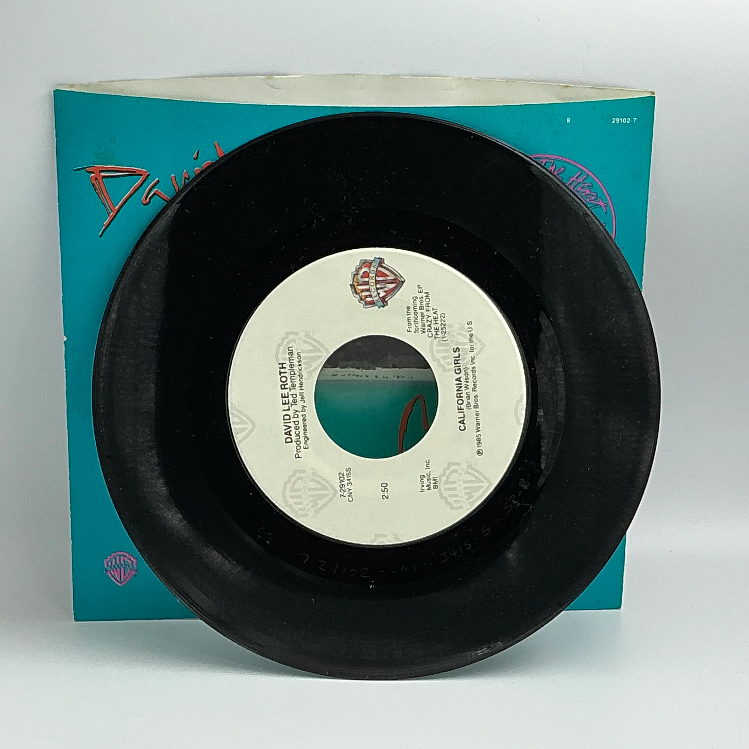 David Lee Roth : "California Girls"  7" Single Vintage - Image 4