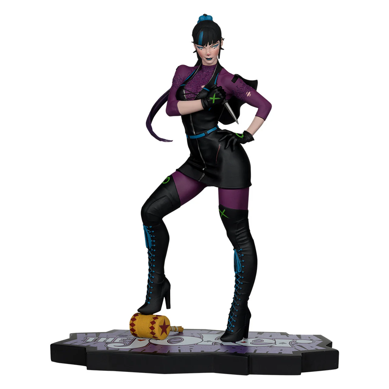 DC Direct McFarlane Toys: The Joker Purple Craze: Punchline by Stanley "Artgerm" Lau 1:10 Scale Resin Statue - Image 2