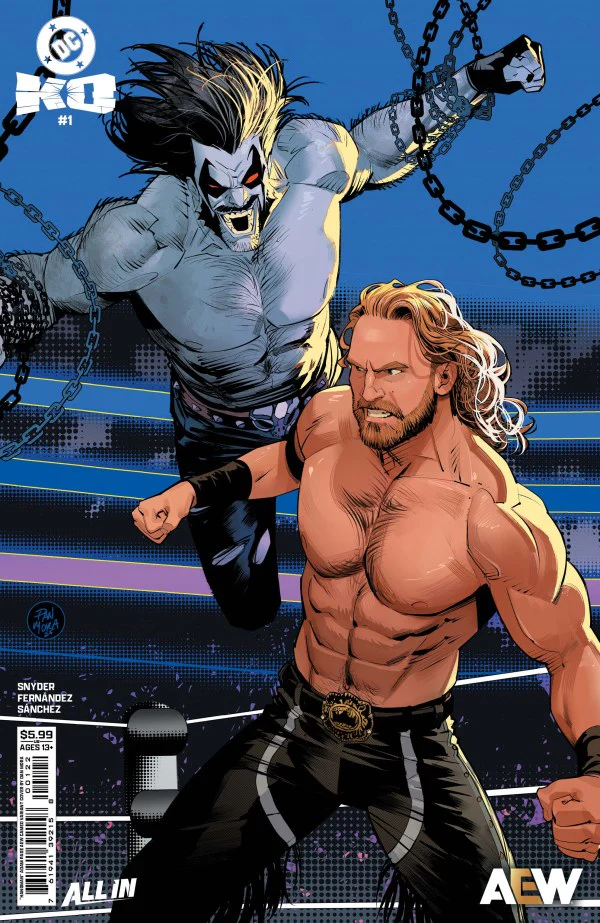 DC K.O. #1 (OF 5) CVR K DAN MORA HANGMAN ADAM PAGE AEW CAMEO CARD STOCK VAR