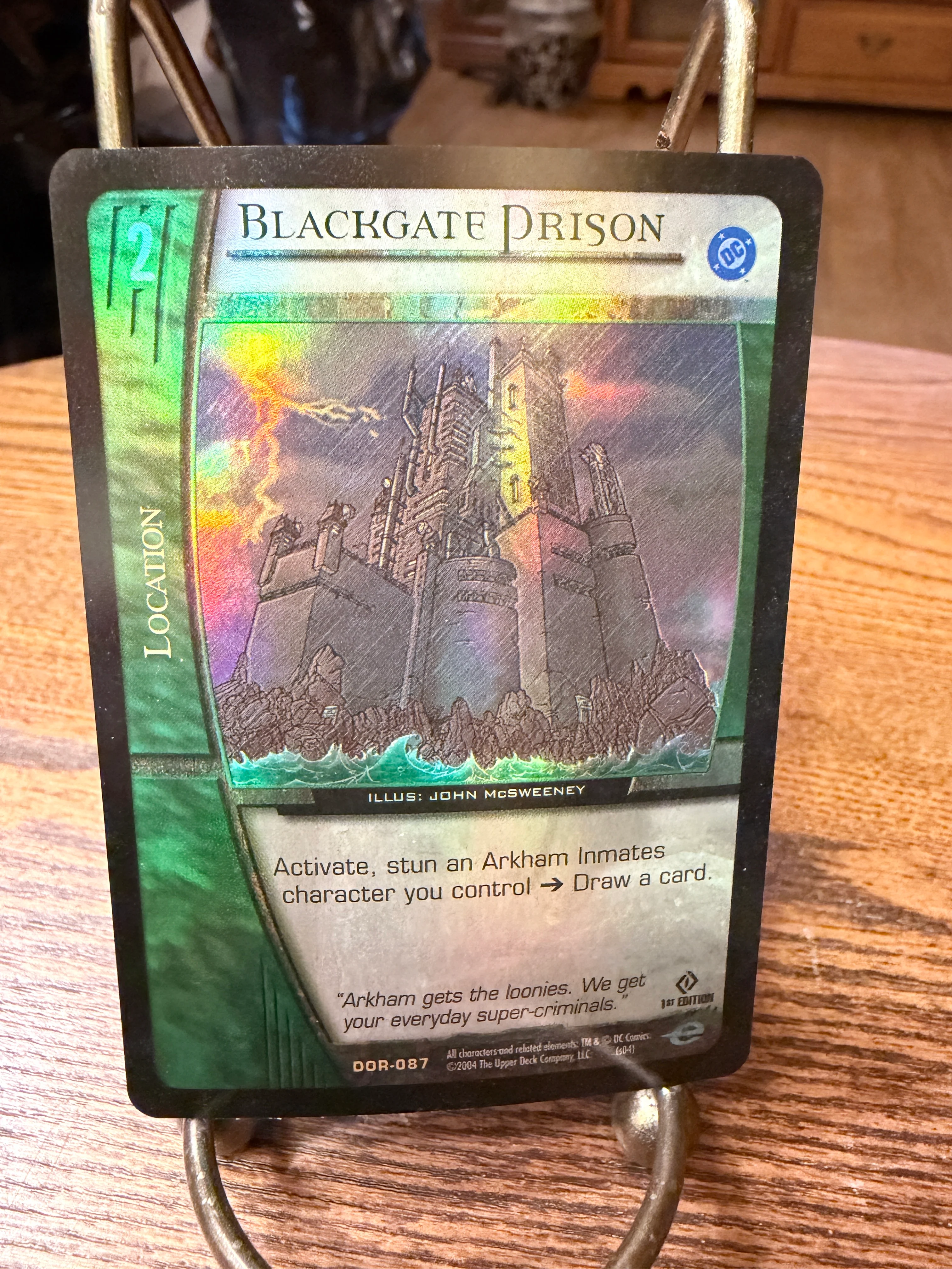 DC Versus System Card Building Game -  Blackgate Prison (FOIL)