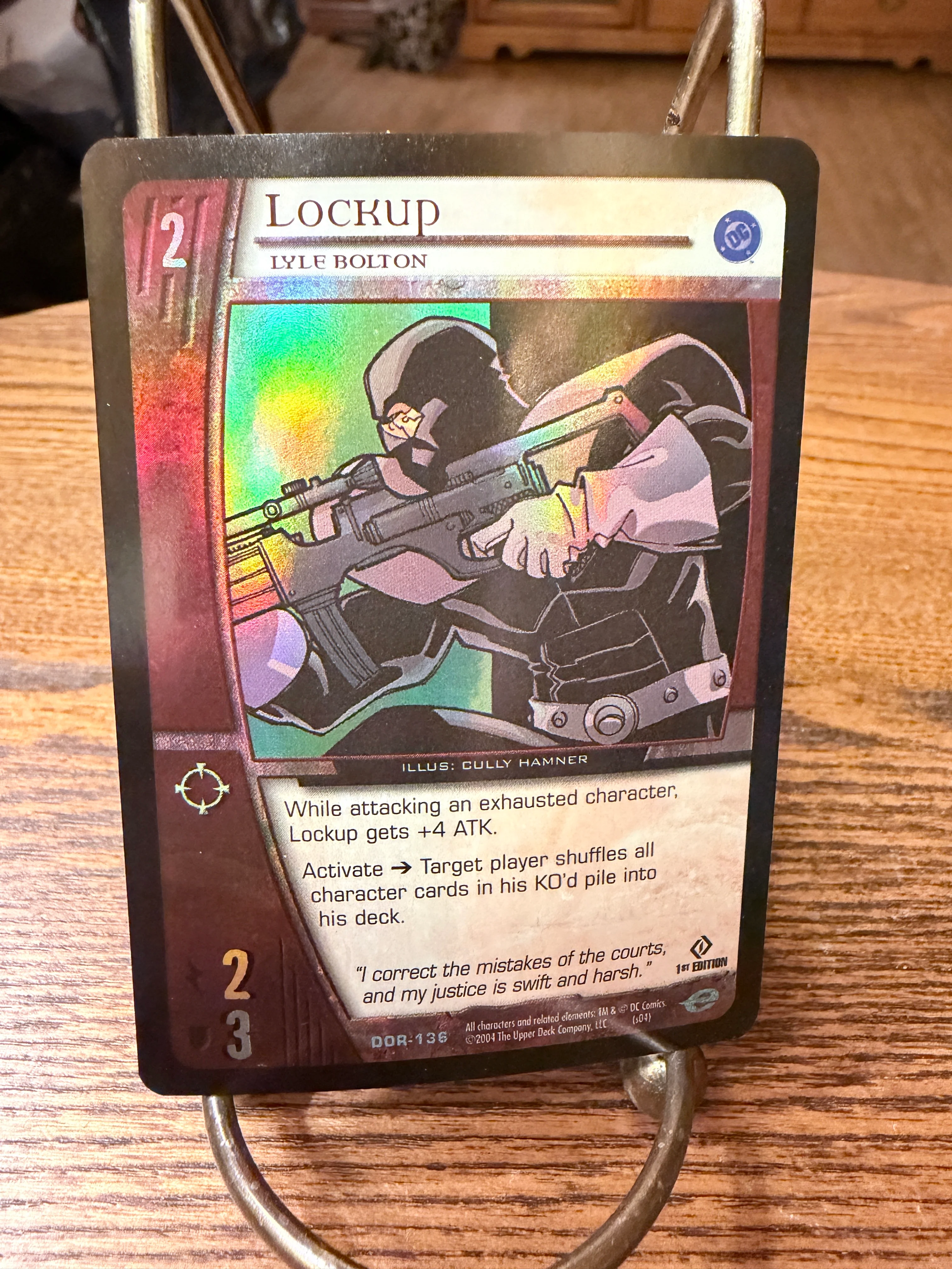 DC Versus System Card Building Game -  Lockup (FOIL)