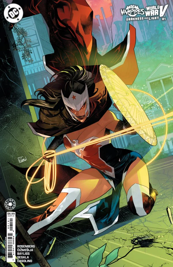 DC VS VAMPIRES: WORLD WAR V - DARKNESS AND LIGHT #1 (ONE SHOT) CVR B EDWIN GALMON CONNECTING CARD STOCK VAR