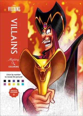 Coloring Book: Disney Mystery Coloring - Disney Villains