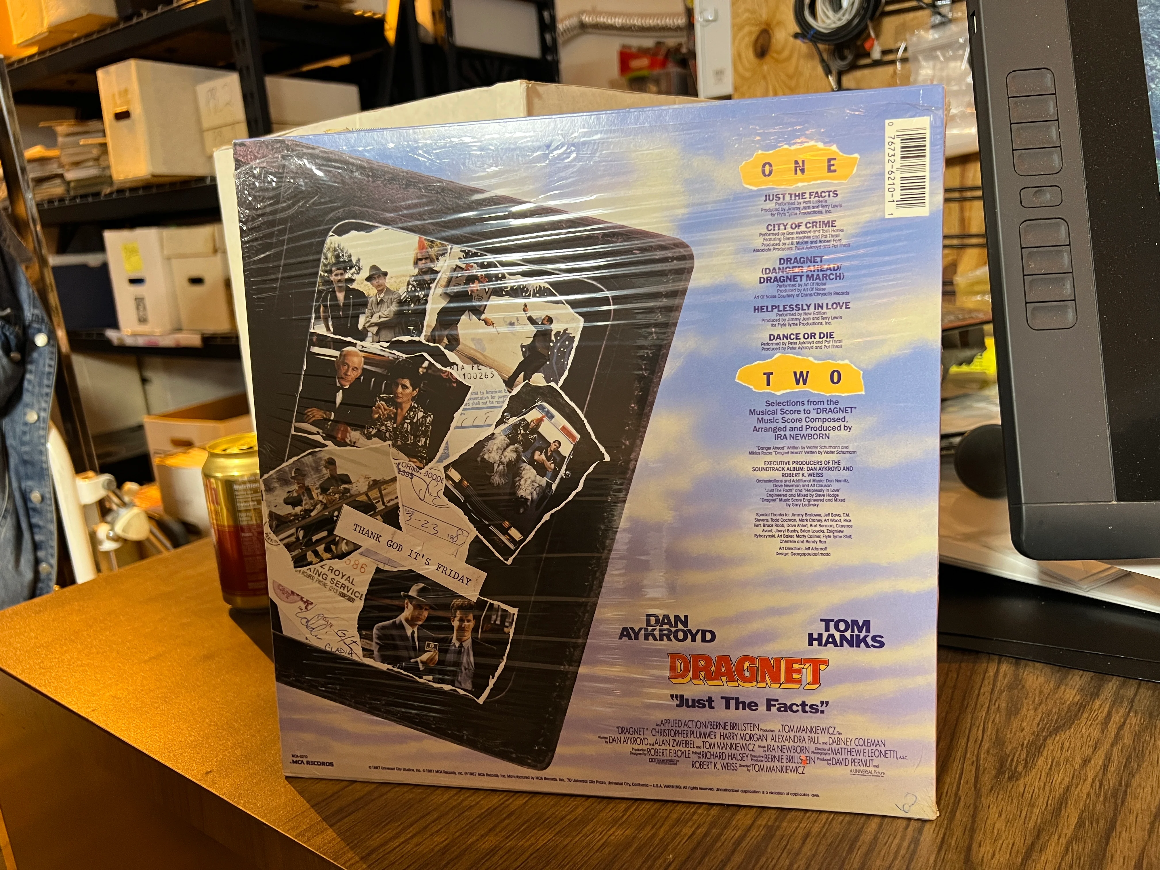 Dragnet  :  Original Soundtrack OST LP : Sealed /Hype - Image 2