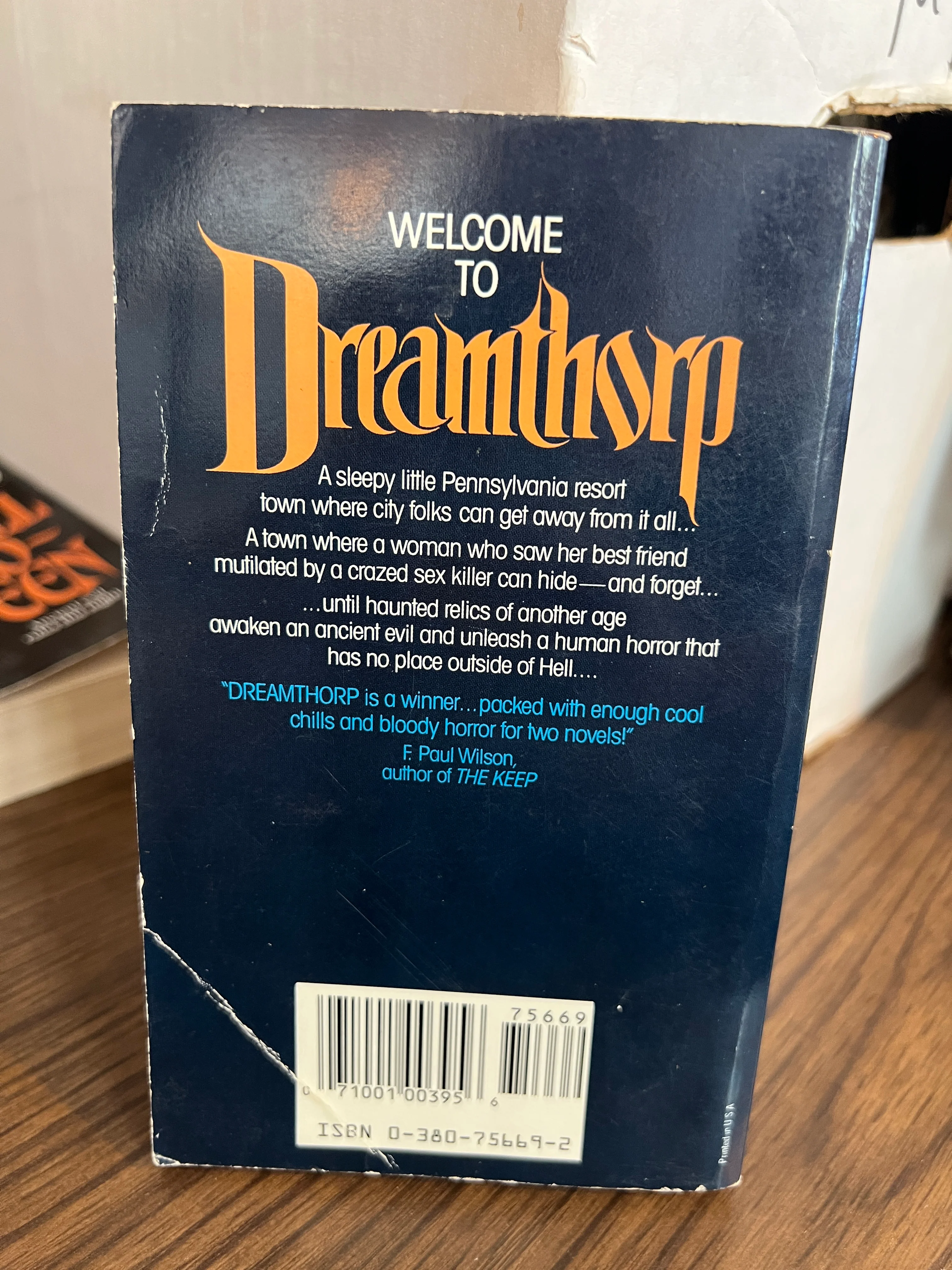 Dreamthorp : Chet Williamson - Horror Paperback 1989 - Image 3