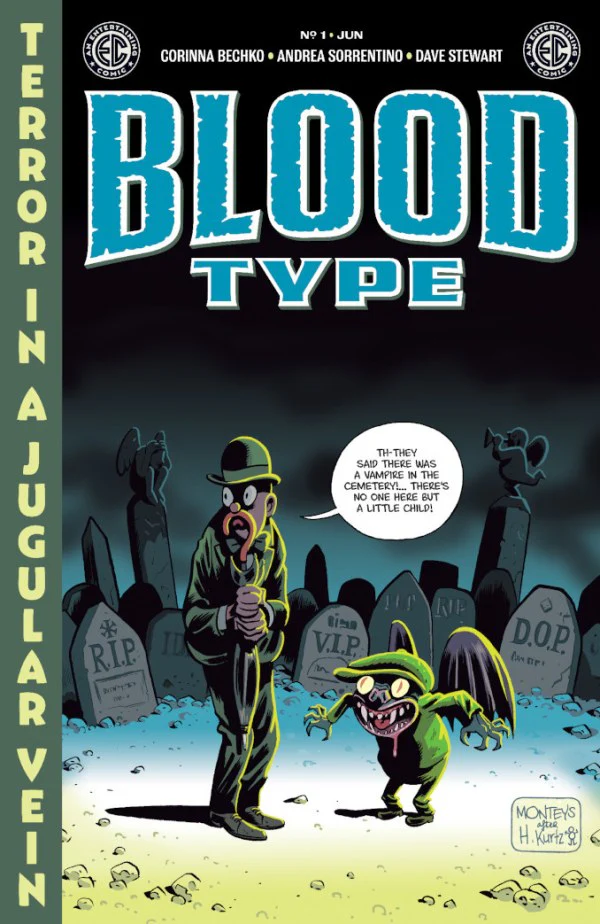 EC BLOOD TYPE #1 (OF 4) CVR D INC 1:10 ALBERT MONTEYS EC HOMAGE VAR
