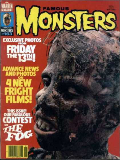 FAMOUS MONSTERS OF FILMLAND #163 Friday the 13th Jason Cover