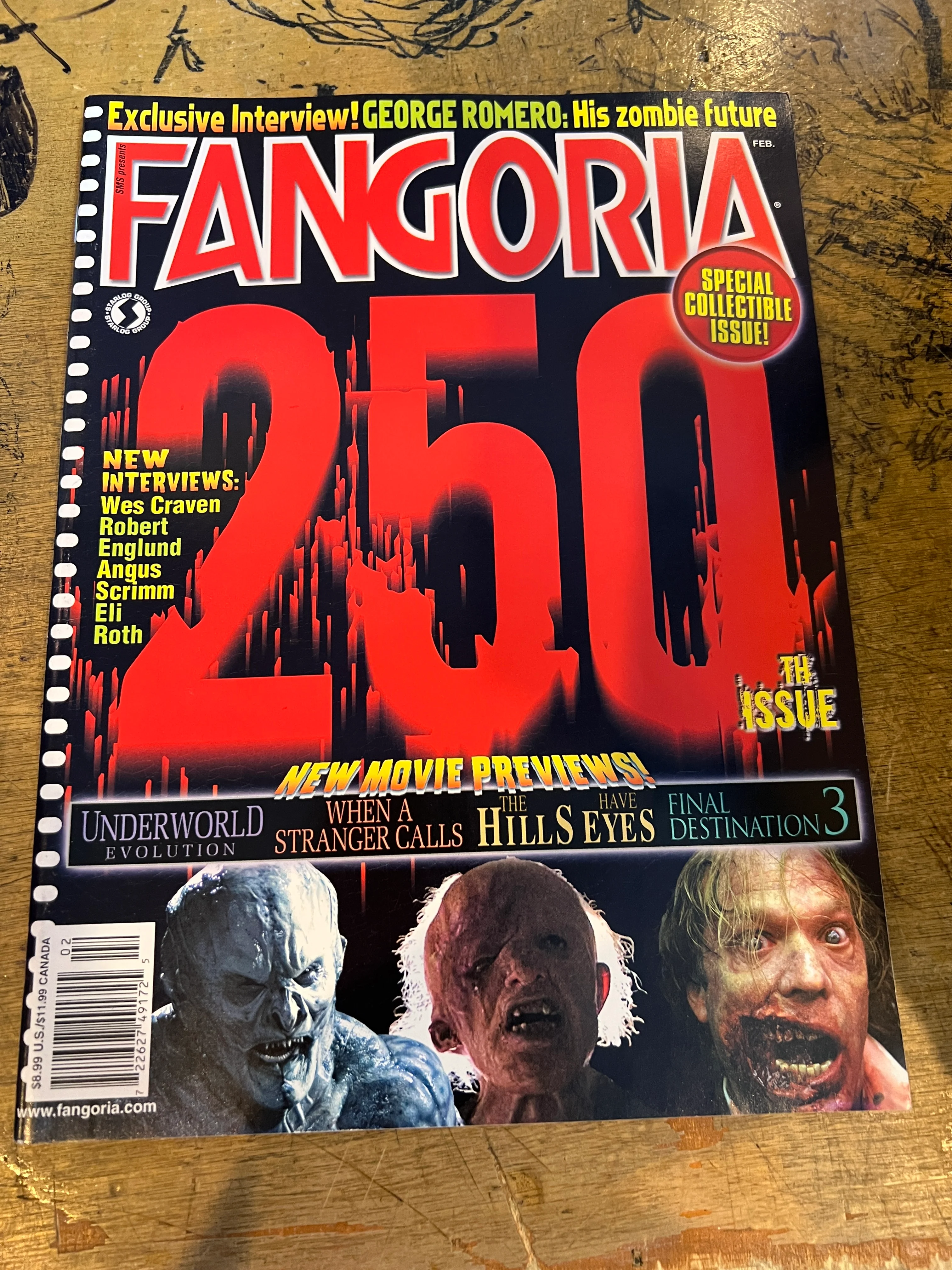 Fangoria #250 Romero / Craven / Scrimm Interviews