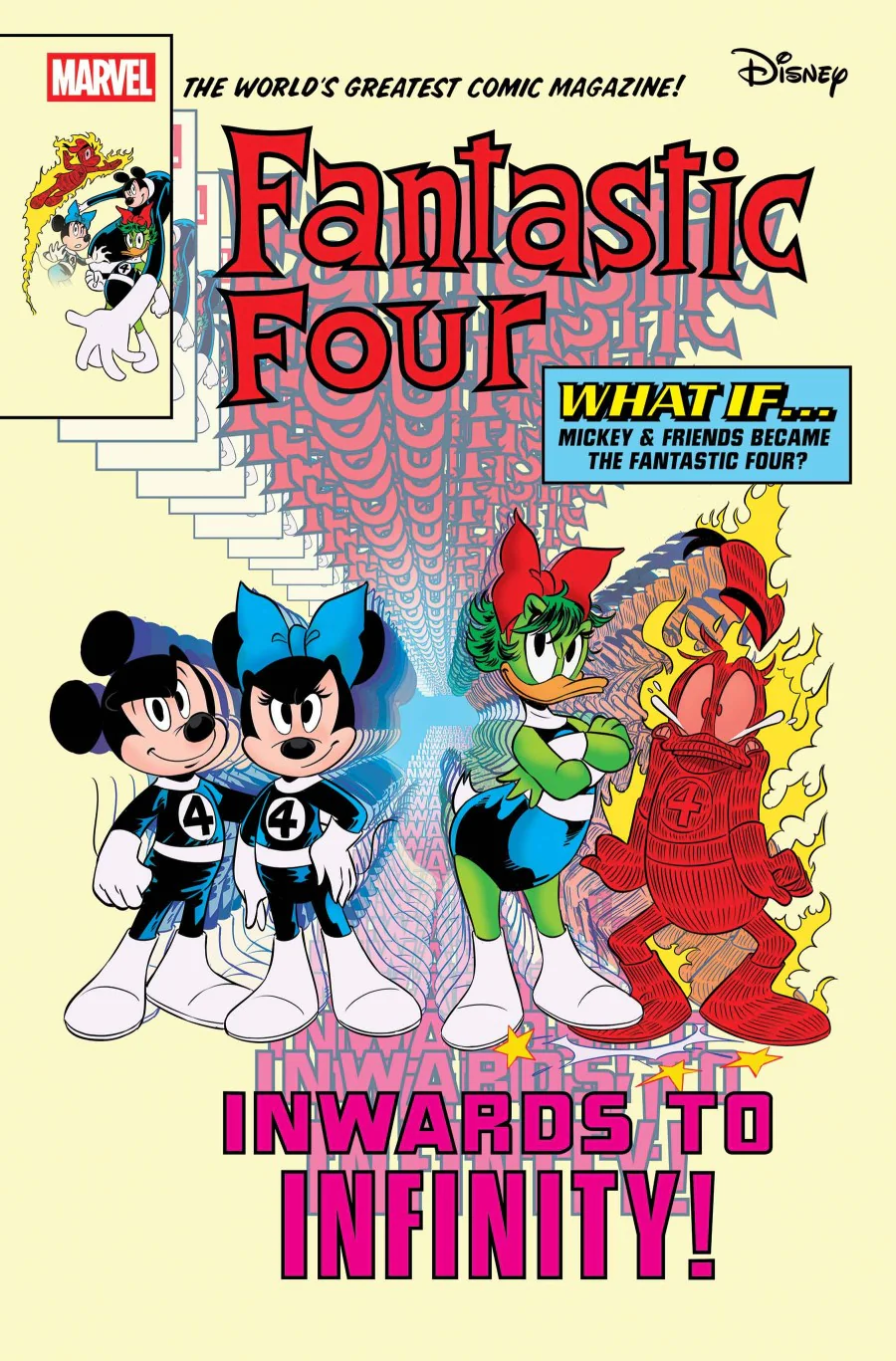 FANTASTIC FOUR #33 (2025) GIULIA LOMURNO DISNEY WHAT IF? FANTASTIC FOUR HOMAGE VARIANT [DOOM]