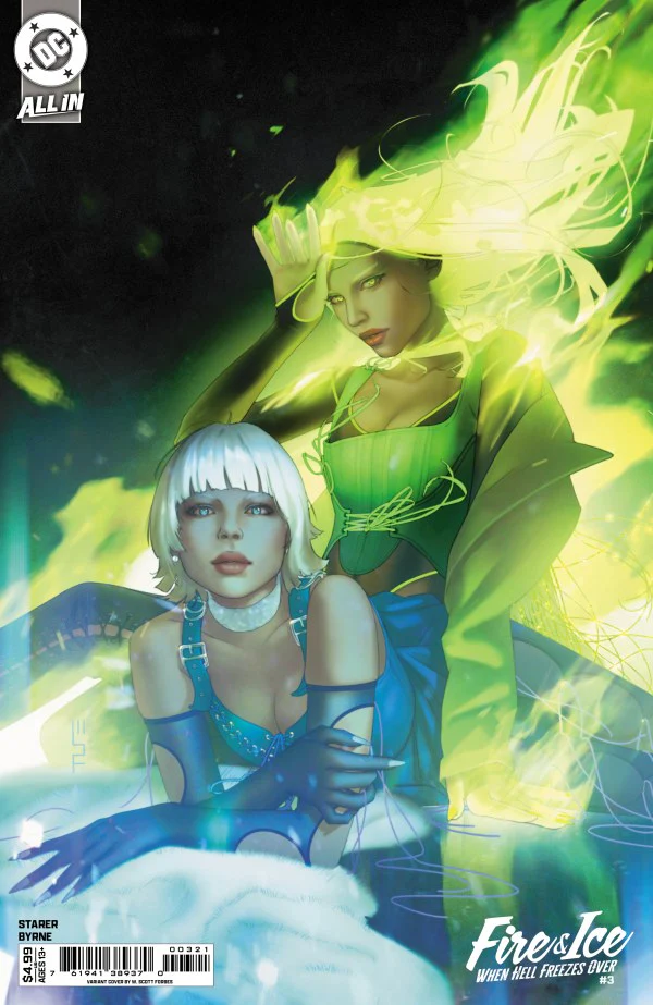 FIRE & ICE: WHEN HELL FREEZES OVER #3 (OF 6) CVR B W SCOTT FORBES CARD STOCK VAR