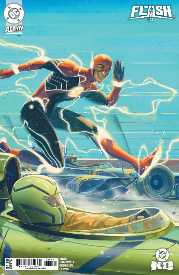 FLASH #27 (2025) CVR B BEN HARVEY CARD STOCK VAR (DC K.O.)