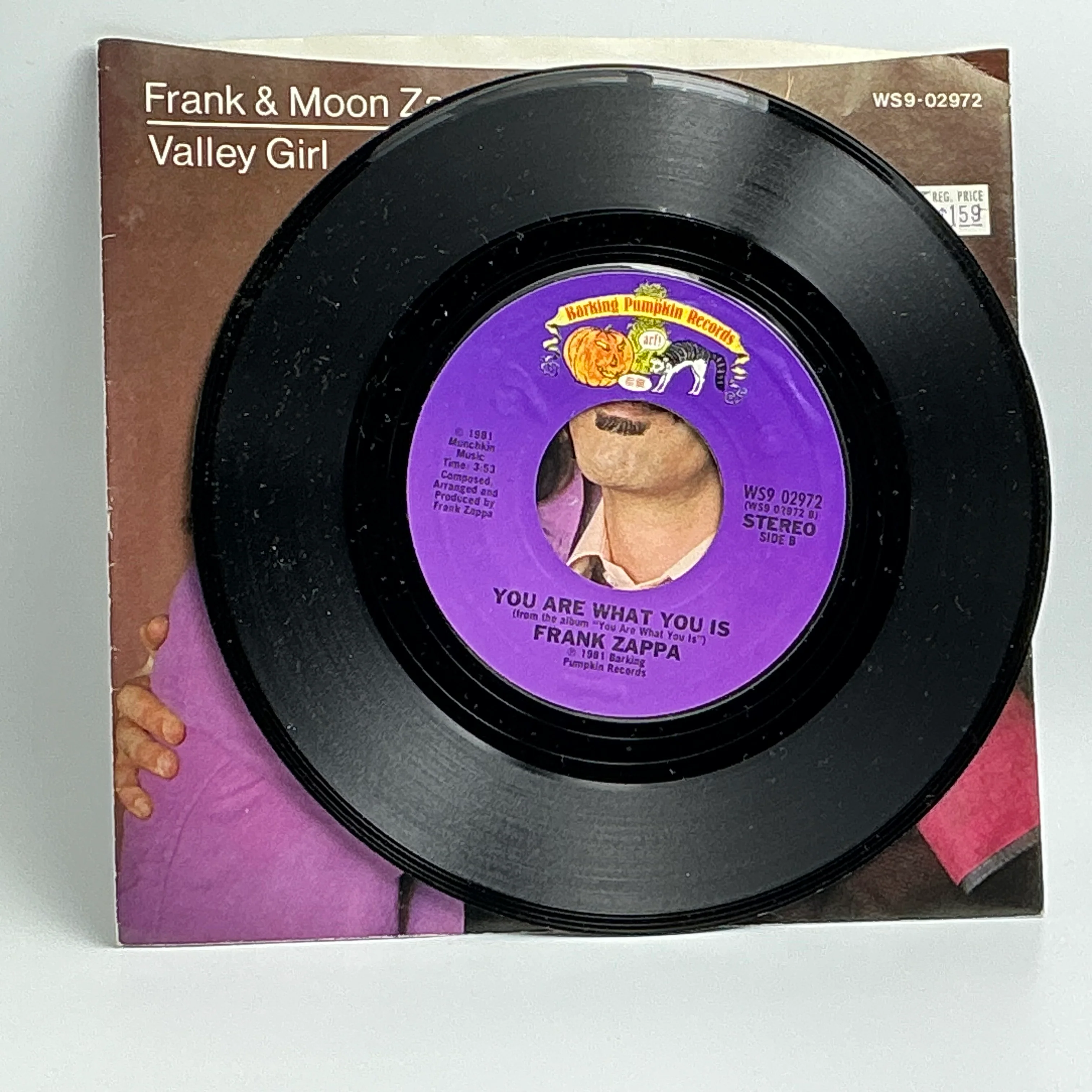 Frank & Moon Unit Zappa : "Valley Girl"  7" Single Vintage (WS9-02972) - Image 3