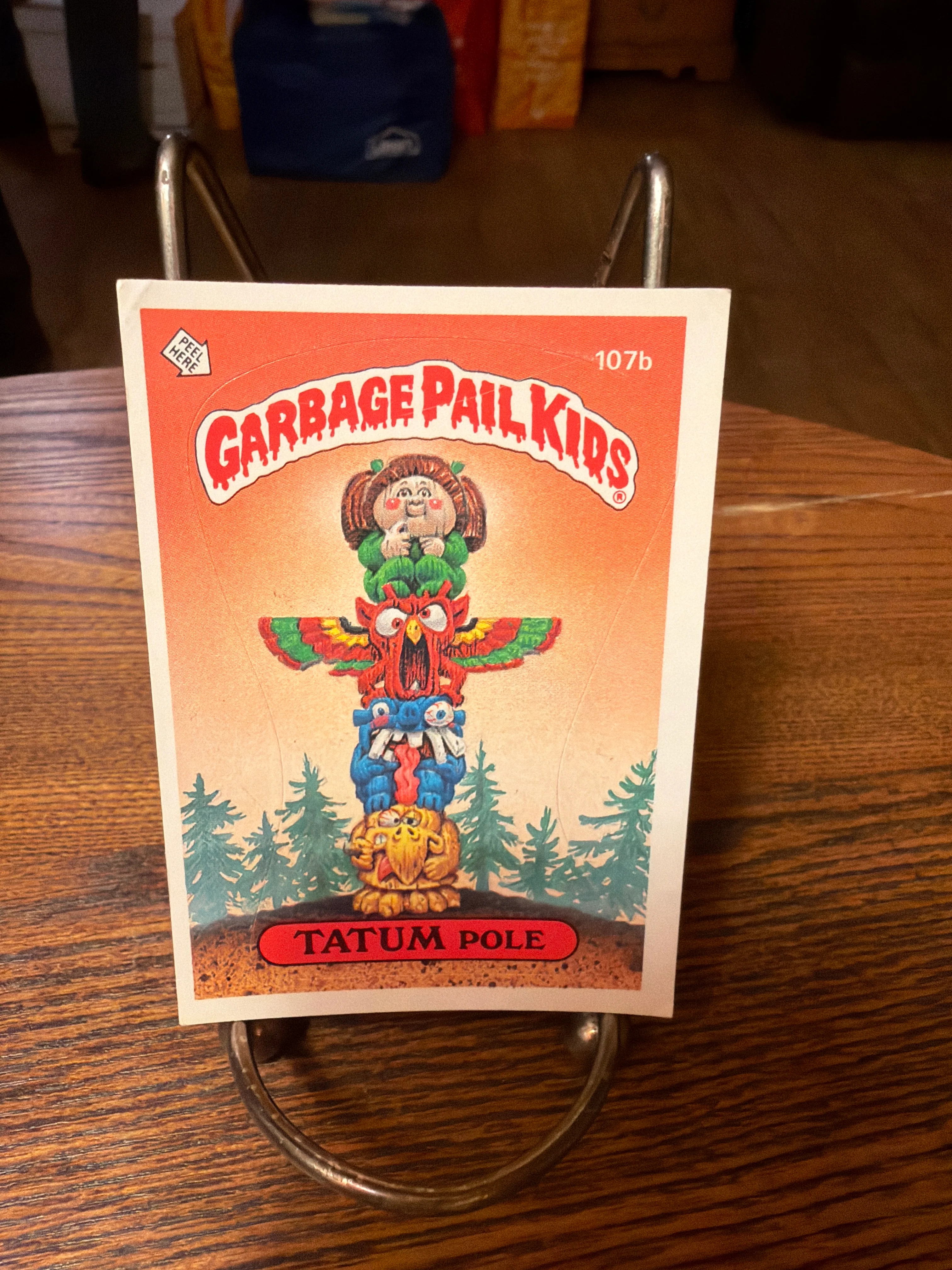 Garbage Pail Kids : 107b Tatum Pole