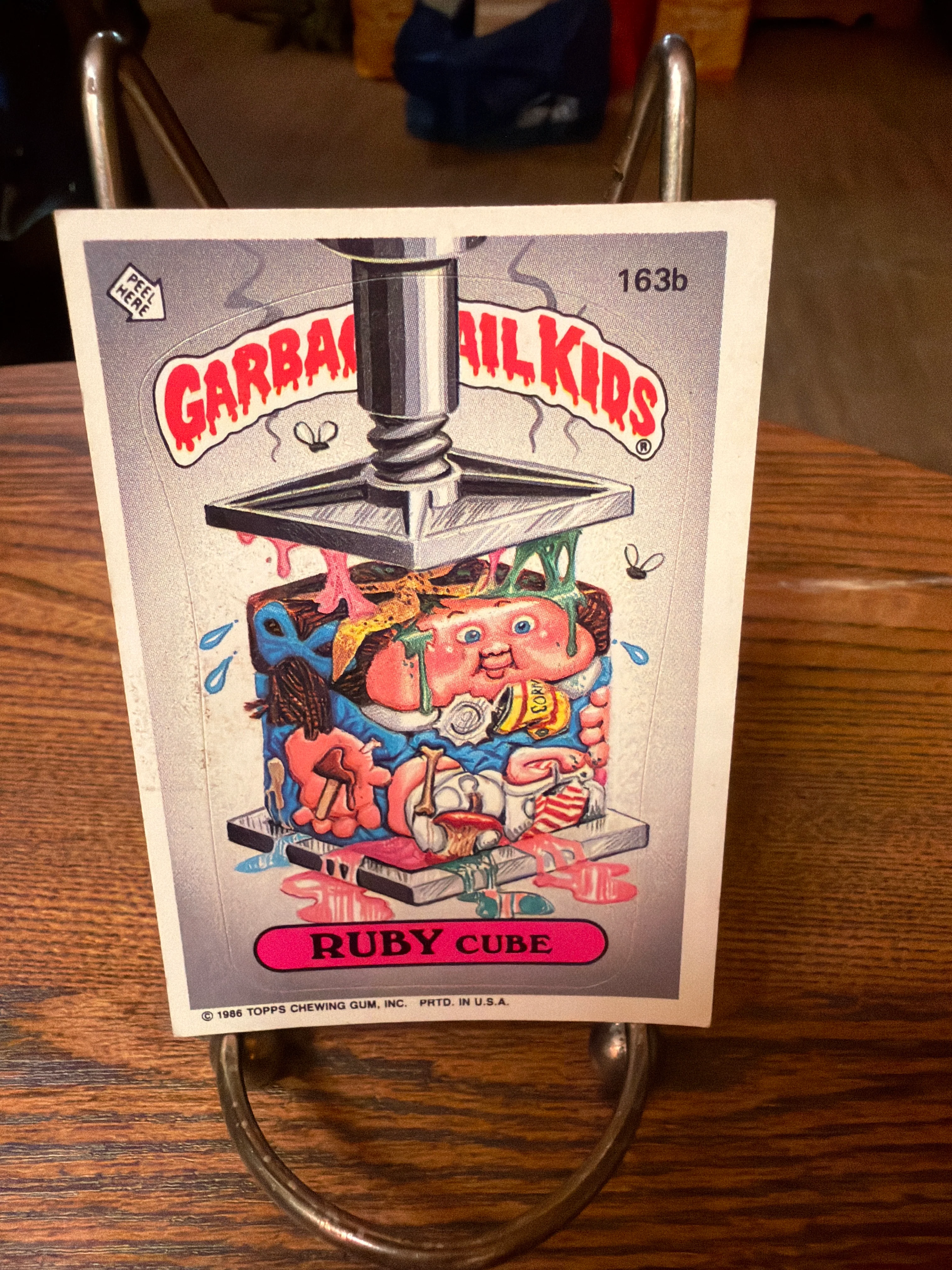 Garbage Pail Kids : 163b Ruby Cube
