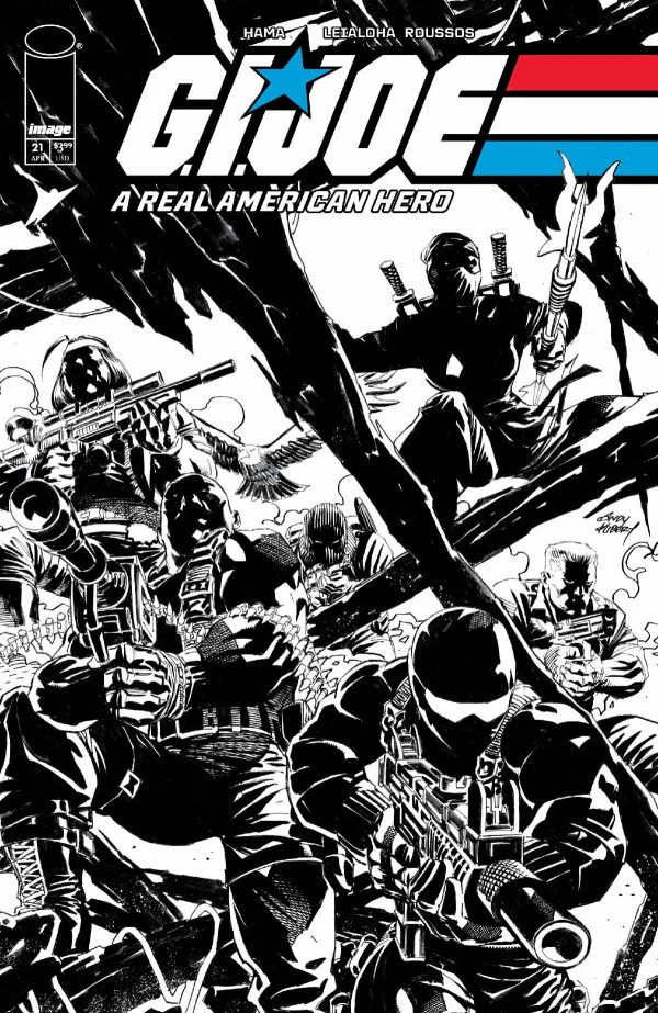 GI JOE A REAL AMERICAN HERO: SILENT MISSIONS EDITION #21 CVR C INC 1:10 ANDY KUBERT B&W VAR
